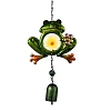Frog Glass Wind Chime AJEW-XCP0002-73-1