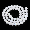 Imitation Jade Bicone Frosted Glass Bead Strands EGLA-A039-J6mm-MB06-2