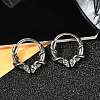 Snake 316 Surgical Stainless Steel Hoop Earrings EJEW-G416-20AS-2