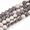 Transparent Baking Paint Glass Beads Strands DGLA-N009-10mm-08-1