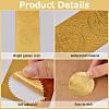 CRASPIRE 50 Sheets 5 Styles Self Adhesive Gold Foil Embossed Stickers DIY-CP0010-42-6