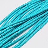 Synthetic Turquoise Beads Strands X-TURQ-G120-4x6mm-10-1