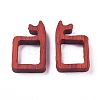 Unfinished Sandalwood Frame WOOD-WH0098-73-2