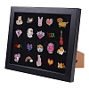 Desktop Wood Medal Badge Display Frame Cases ODIS-WH0331-16-1