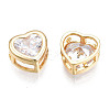 Brass Clear Cubic Zirconia Multi-Strand Links X-KK-N233-150-3