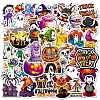 Hallowmas 50Pcs Self-Adhesive Stickers PW-WG19CA1-01-2