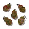 Natural Unakite Pendants G-F714-01B-1