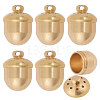 Openable Brass Acorn Urn Ashes Pendants KK-WH0001-25-1