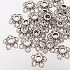 5-Petal Flower Tibetan Silver Fancy Bead Caps AA484-3