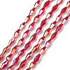 Opaque Glass Beads Strands GLAA-P001-04A-06-1