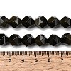 Natural Golden Sheen Obsidian Beads Strands G-Z119-A10-03-5