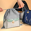 WADORN 10Pcs 2 Colors Blank Non-Woven DIY Craft Drawstring Storage Bags ABAG-WR0001-03-5
