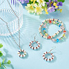 30Pcs 2 Colors Brass Rhinestone Spacer Beads RB-TA0001-29G-4