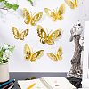 CREATCABIN 3Sets 3D Butterfly PVC Mirrors Wall Stickers DIY-CN0001-86C-5