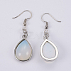 Synthetic Opalite Dangle Earrings EJEW-F133-02A-2