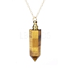 Natural Tiger Eye Perfume Bottle Pendant Necklace PW-WG2A891-32-1