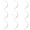 100Pcs Brass Leverback Earring Findings KK-YW0003-37S-1