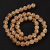 Round Natural Citrine Beads Strands G-K068-12A-8mm-4