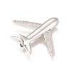 Brass Micro Pave Cubic Zirconia Airliner Beads ZIRC-L078-005P-NR-2