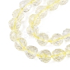Crackle Transparent Glass Beads Strands GLAA-N068-04A-05-3