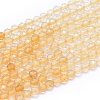 Natural Citrine Beads Strands G-I279-E10-1