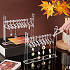   Transparent Acrylic Earring Display Hanging Stands EDIS-PH0001-47-4