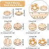 20Pcs 5 Styles Hollow Wooden Pendants WOOD-CA0001-54-2