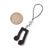 Glass Seed Bead Beaded Musical Note Charm Mobile Straps HJEW-MZ00185-3