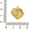 Rack Plating Brass Micro Pave Clear Cubic Zirconia Pendants KK-G501-15A-G-3