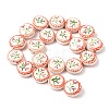 Flower Theme Handmade Porcelain Beads LAMP-D303-06C-01-2