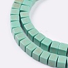 Synthetic Turquoise Beads Strands TURQ-G108-4x4mm-03-3