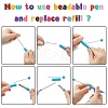 Plastic Beadable Pens AJEW-L082-B10-3