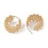 Ion Plating(IP) 201 Stainless Steel Hoop Earrings LS-EJEW-I309-29G-2