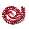 Electroplate Glass Beads Strands EGLA-Q125-003-A03-2