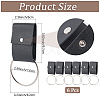 6Pcs PU Leather Towel Hook AJEW-CL0003-35A-2