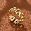 Brass Cuff Rings RJEW-C120-15G-1