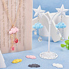 18Pcs 9 Colors Zinc Alloy Chandelier Component Links FIND-TA0002-54-7