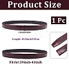 Cowhide Leather Crocodile Skin Pattern Waist Belts for Men AJEW-WH20020-437A-2