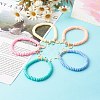 Handmade Polymer Clay Beads Stretch Bracelets BJEW-JB06564-2