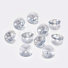 Faceted Glass Rhinestone Charms RGLA-F049-8mm-001BS-1