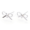 Brass Stud Earring Findings LS-X-KK-S350-013S-4