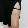 Alloy Rhinestone Sexy Elastic Multilayer Tassel Butterfly Leg Chain FS-WG8A9A5-01-1