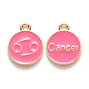 Alloy Enamel Pendants X-ENAM-S124-01A-03D-1