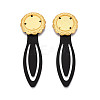 Alloy & Iron Bookmark Cabochon Settings PALLOY-N184-03G-1
