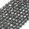 Natural Fluorescent Syenite Rock Beads Strands G-K389-A39-01-1