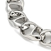 304 Stainless Steel Twisted Chain Bracelets for Women BJEW-A017-02P-2