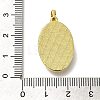 Brass Pave Shell Birth Flower Pendants FIND-I040-04C-3