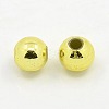 Plating Plastic Acrylic Round Beads PACR-L003-10mm-G-2