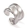 Non-Tarnish 304 Stainless Steel Cuff Rings RJEW-G285-64P-1