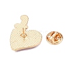 Heart Enamel Pins JEWB-N001-23D-G-2